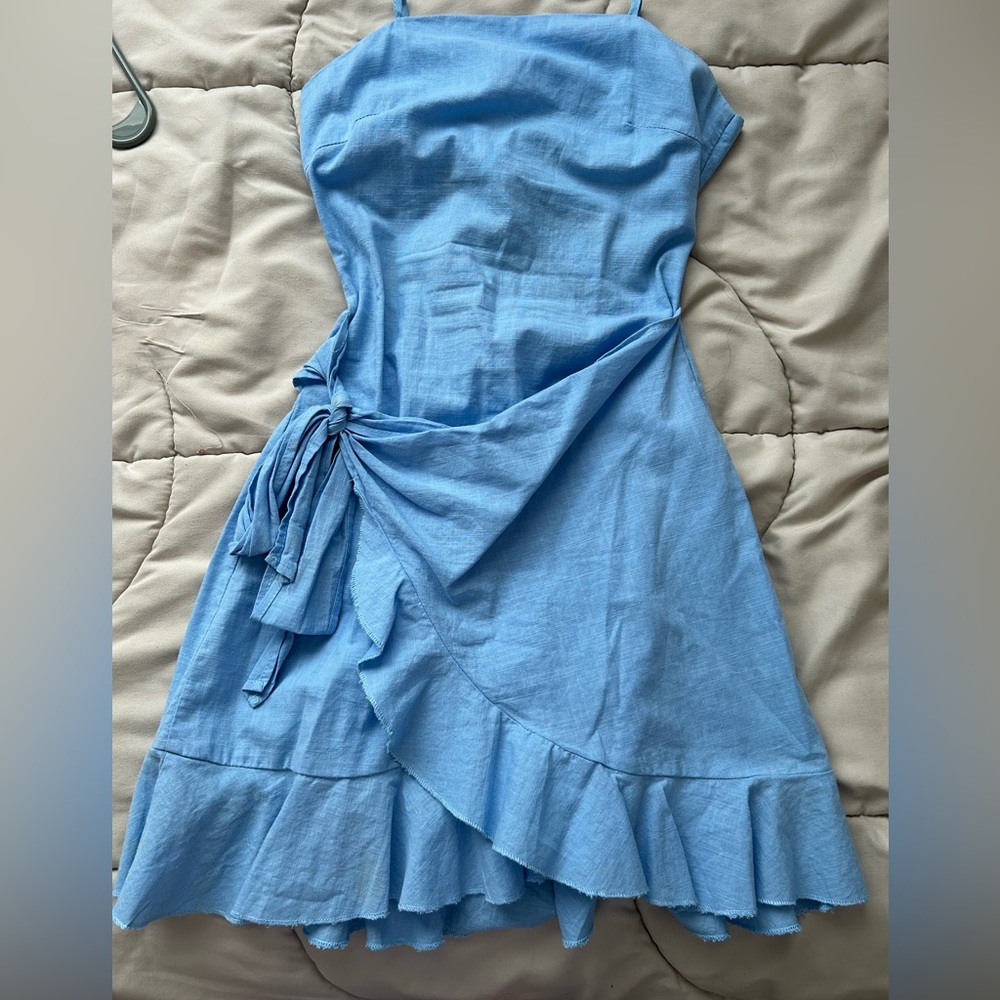 Blue midi dress